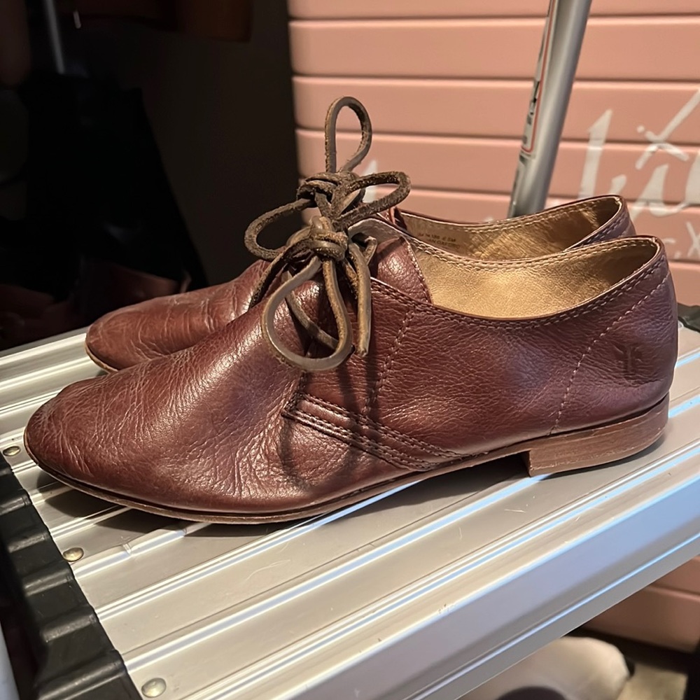 Frye Leather Brown Jillian Oxford 6.5